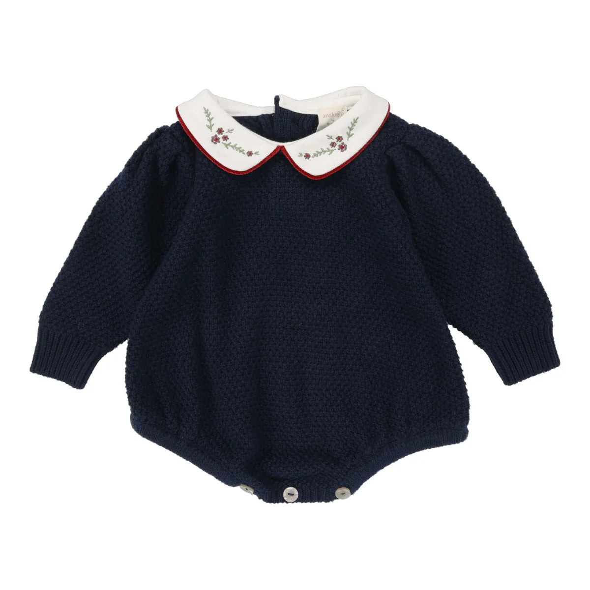 Lil Legs Girls Knit Romper - Navy Lil Legs Girls Knit Romper - Navy