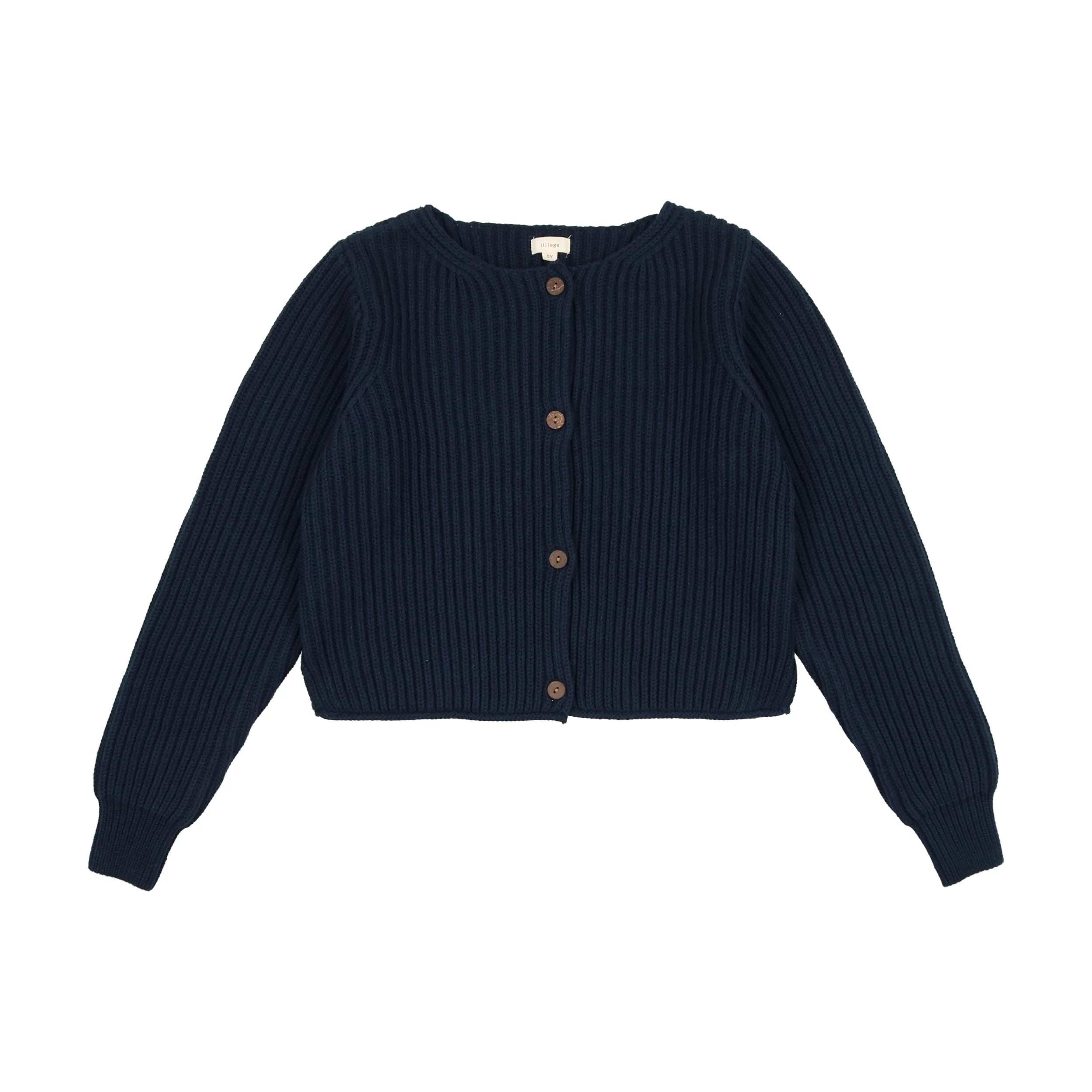 Lil Legs Basic Cardigan - Navy Lil Legs Basic Cardigan - Navy