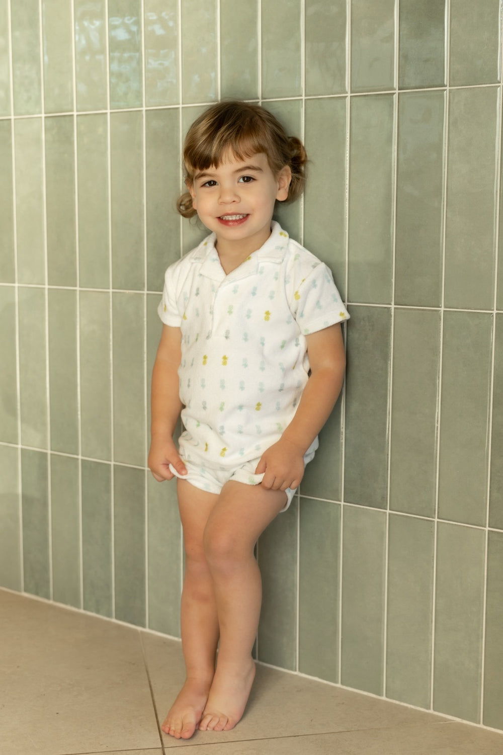 Bee & Dee Boys Terry Pineapple 2pc Set