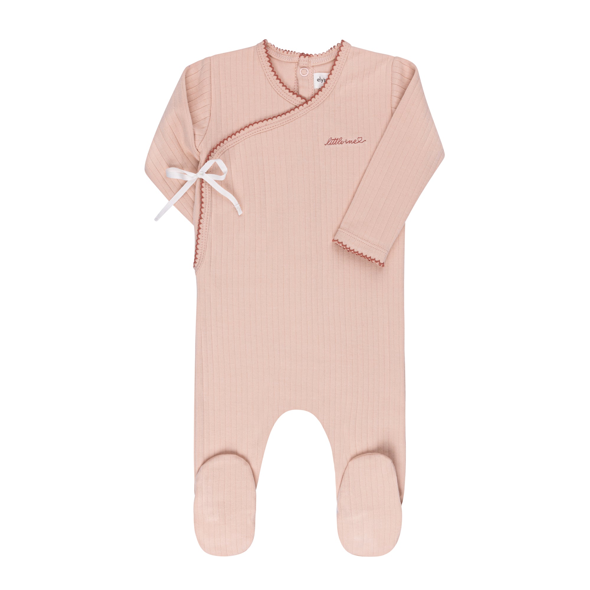 Ely's & Co Pink Organic Little One Kimono Footie