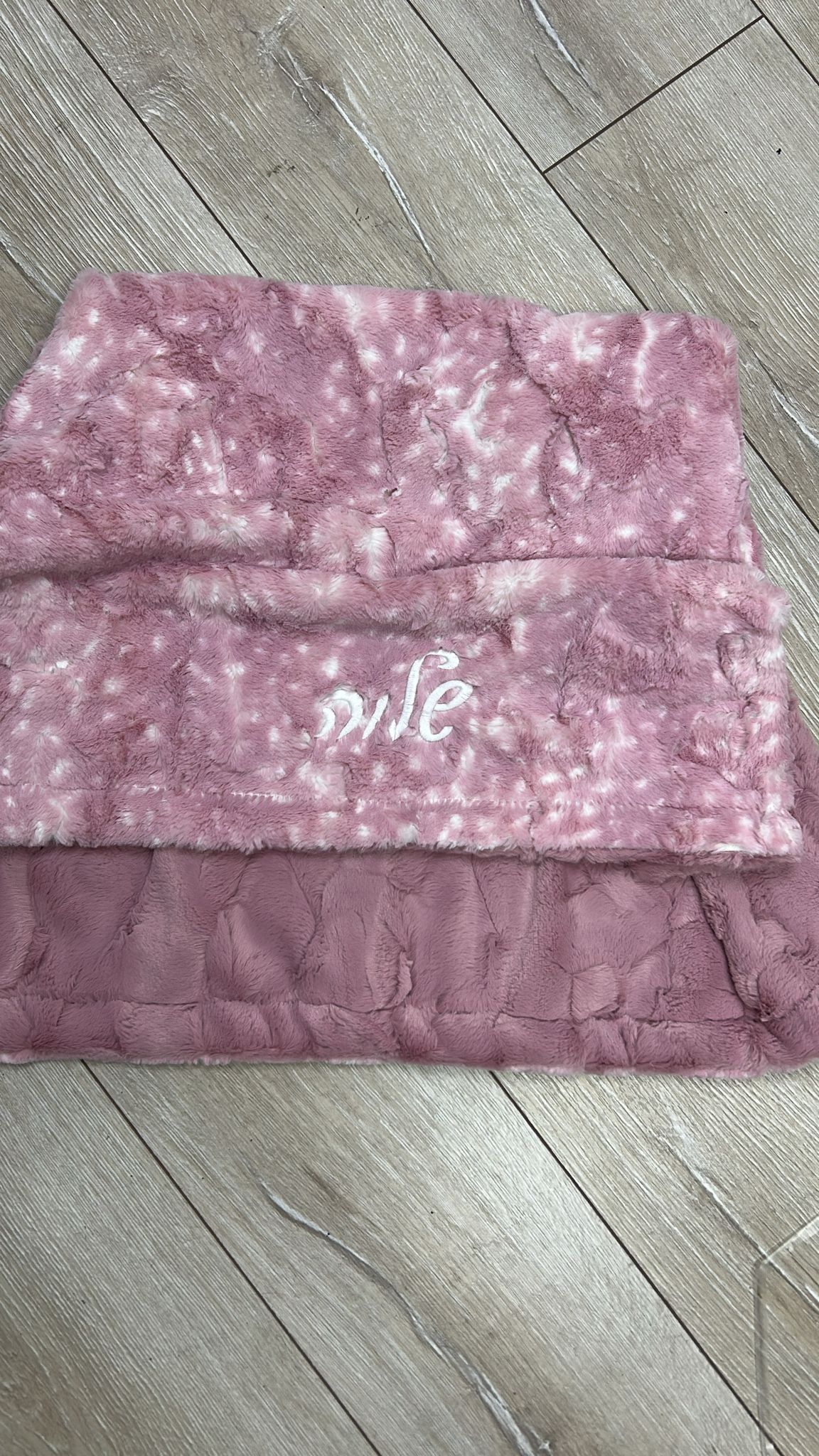 Winx & Blinx Doe Woodrose Minky Blanket