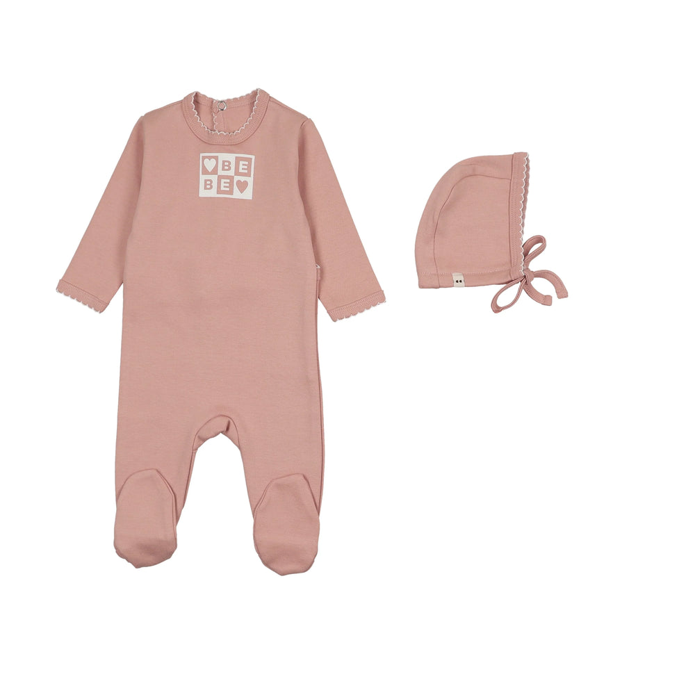 Mon Tresor Bliss BEBE Footie & Bonnet