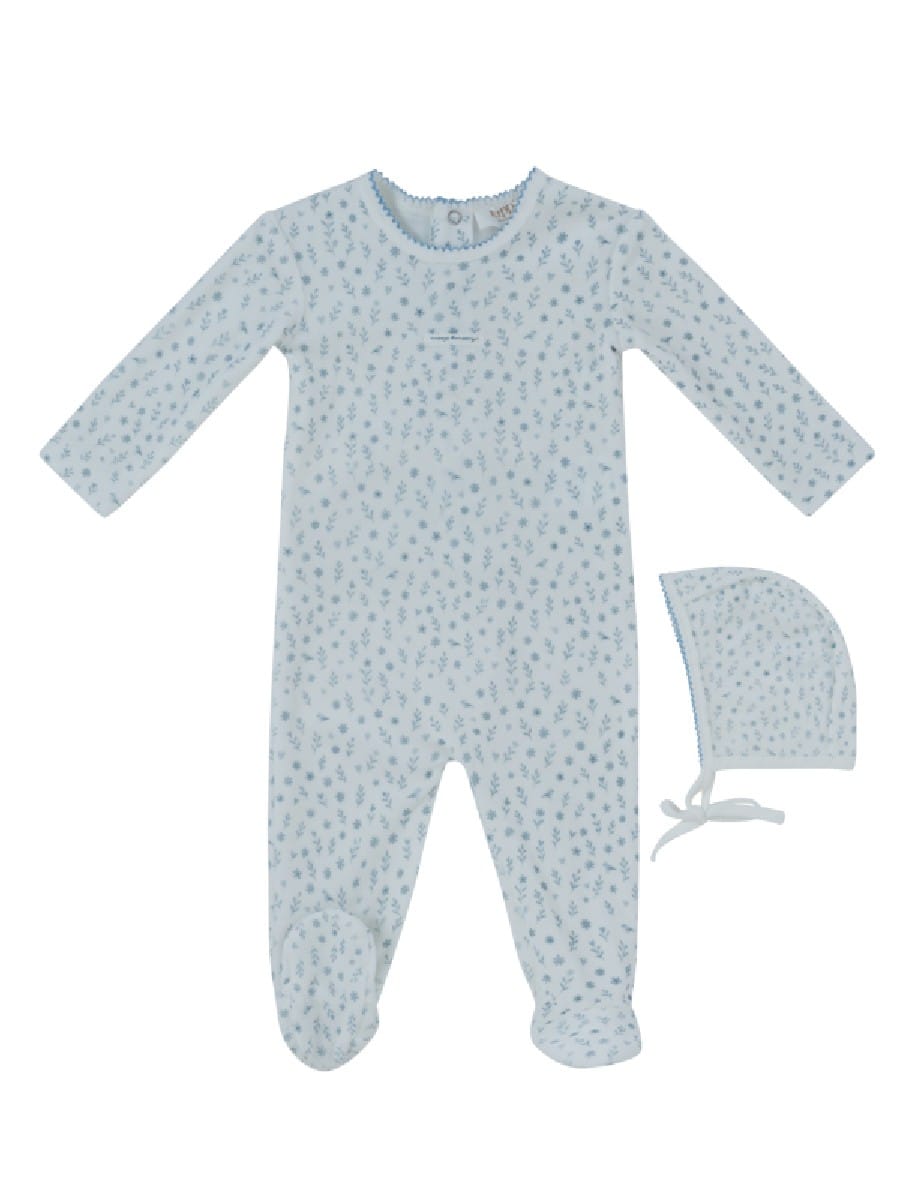 Pre-Order Kipp Whispering Blooms Footie/Bonnet
