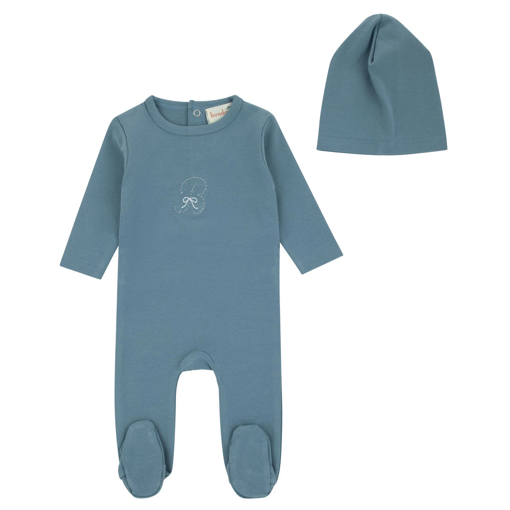 Bondoux BEBE B Bow Footie & Beanie