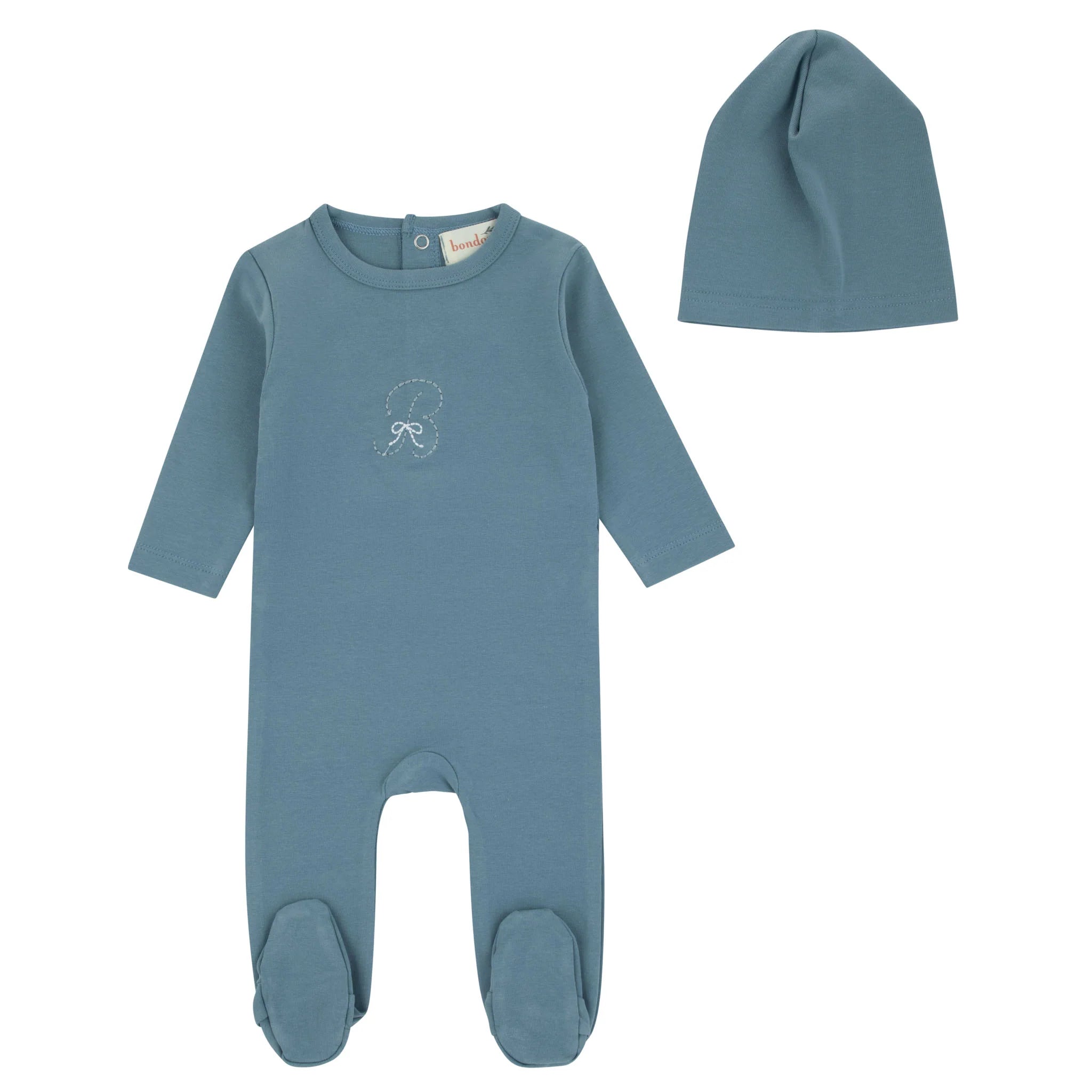 Bondoux BEBE B Bow Footie & Beanie