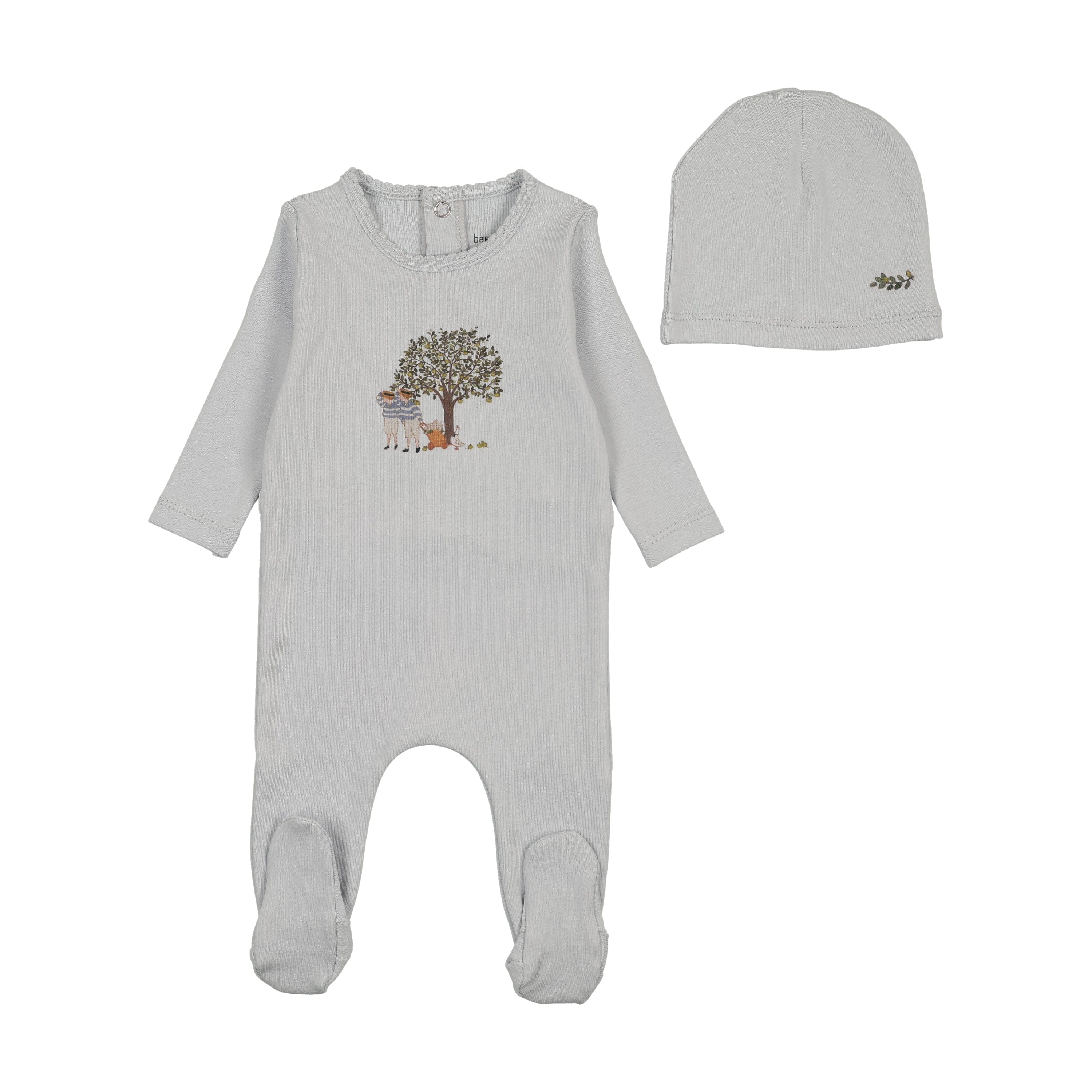 Bee & Dee Illustrated Image Footie & Beanie