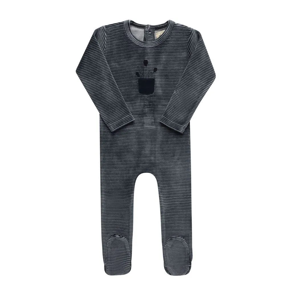 Ely's & Co Striped Footie