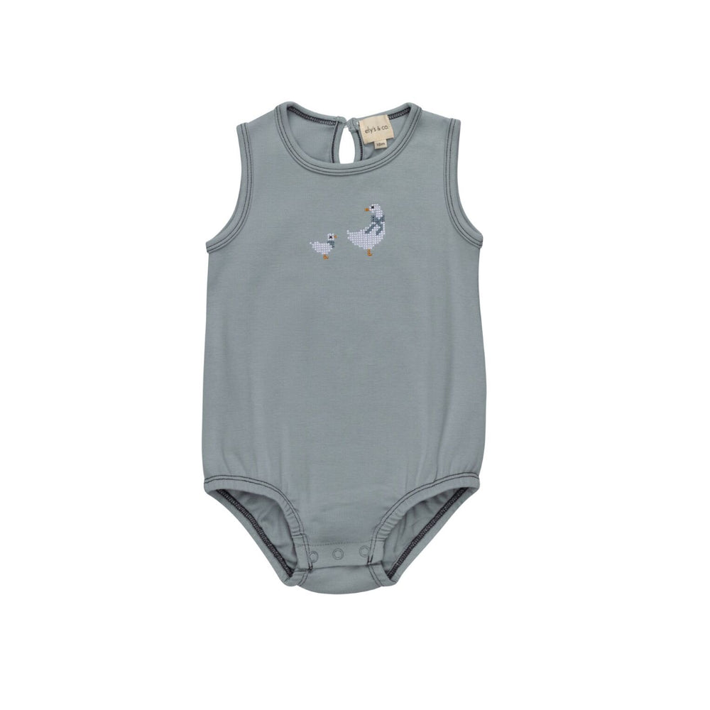 Ely's & Co Cross Stitch Duckling Romper