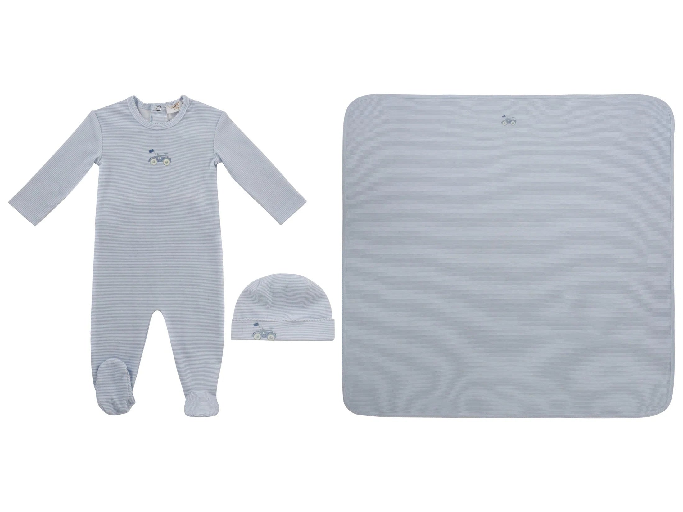 Pre-Order Kipp Carrera Pinstripe Layette Set