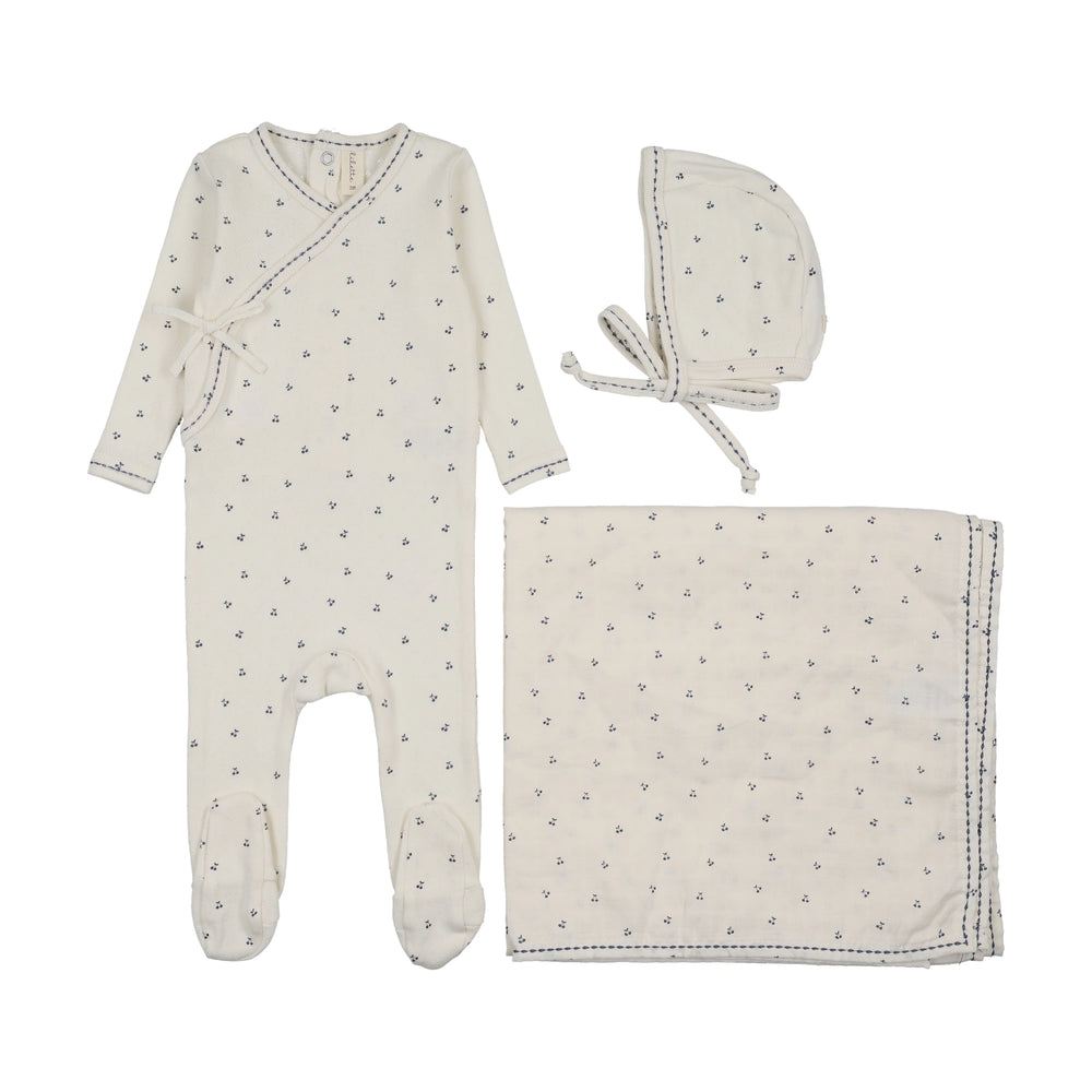 Lilette Cherry Scallop Layette Set