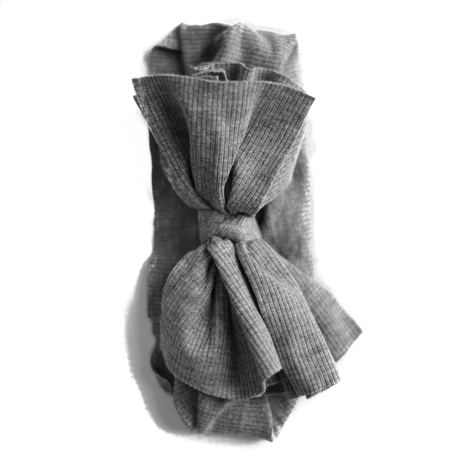 Nicsessories Butter Soft Ribbed Baby Bow Headband