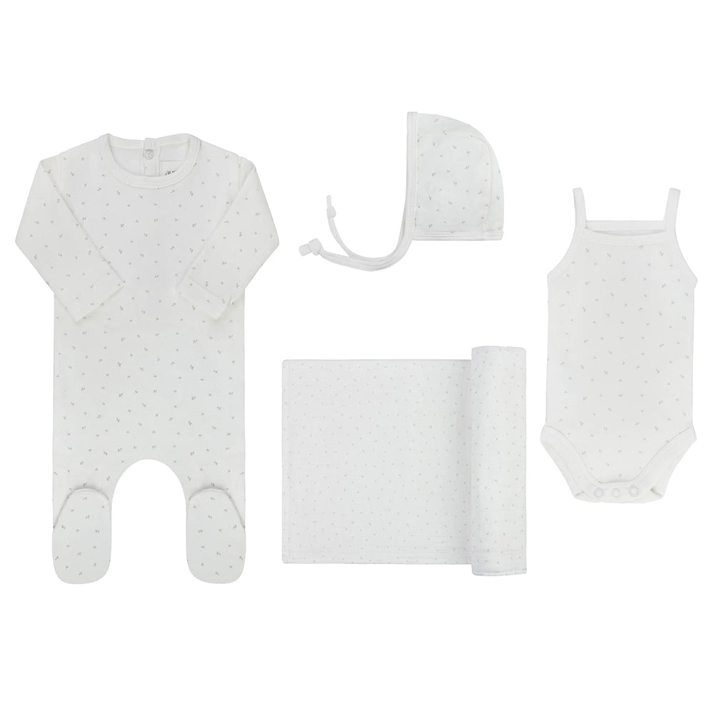 Ely's & Co Embroidered Leaf Deluxe Take Me Home Set