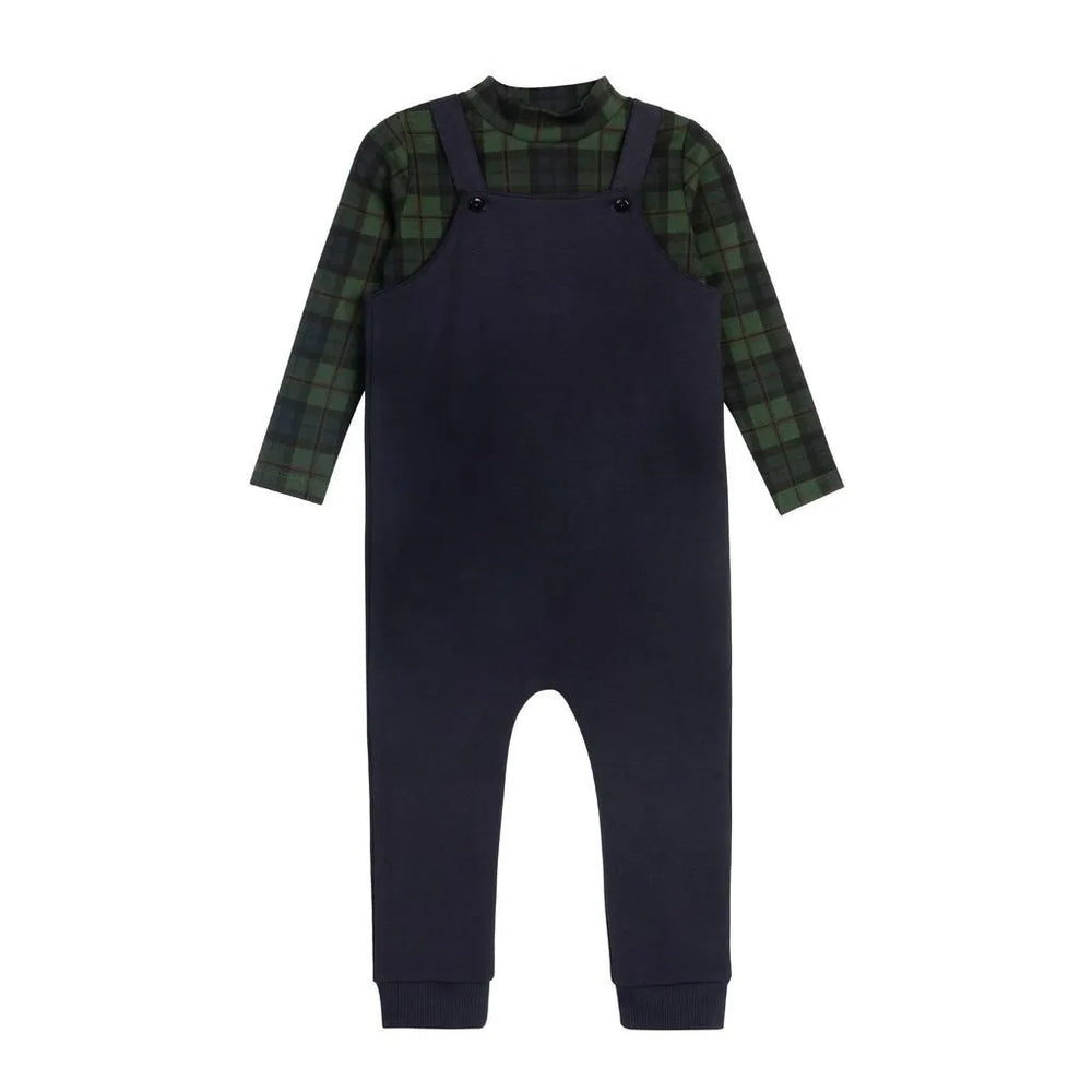 Ely's & Co French Terry Scottish Bodysuit+Overalls
