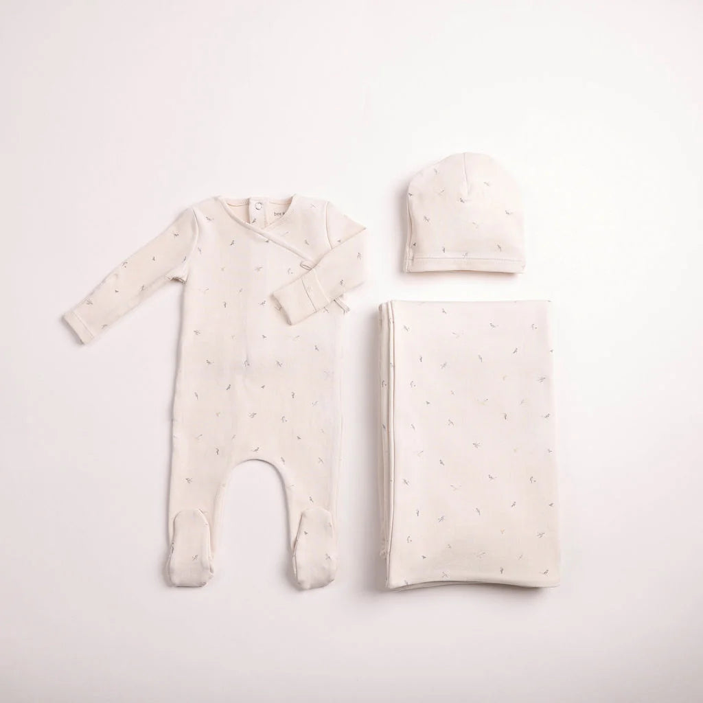 Pre-Order Bee & Dee Flutter & Fly Layette Set
