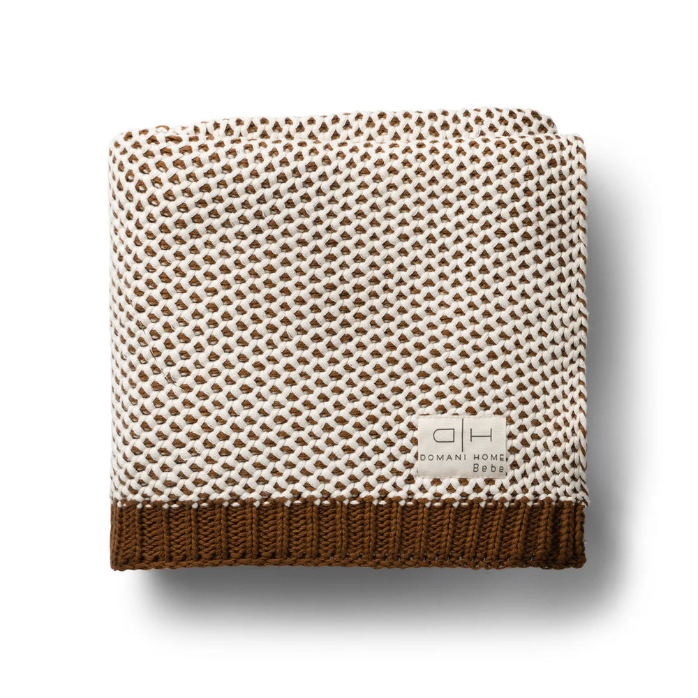 Domani DH BABY BLANKET HONEYCOMB Brown