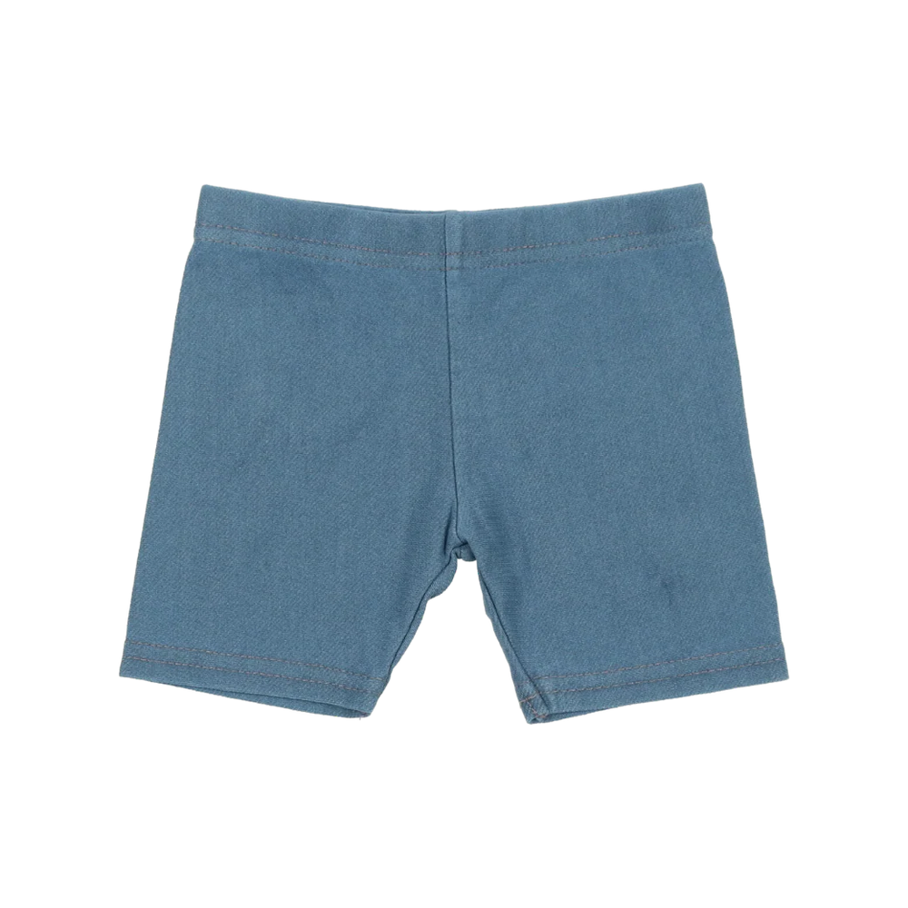 Lil Legs Basic Biker Jean Shorts