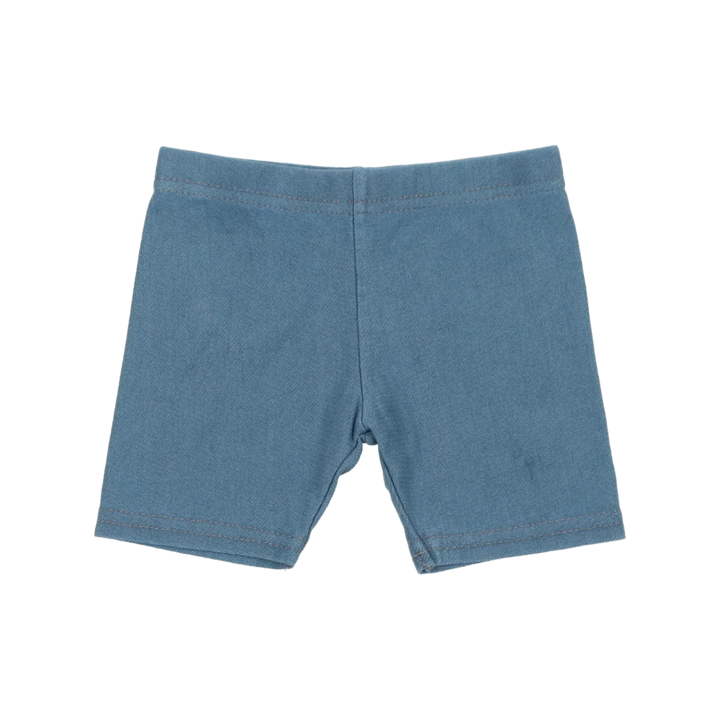 Lil Legs Basic Biker Jean Shorts