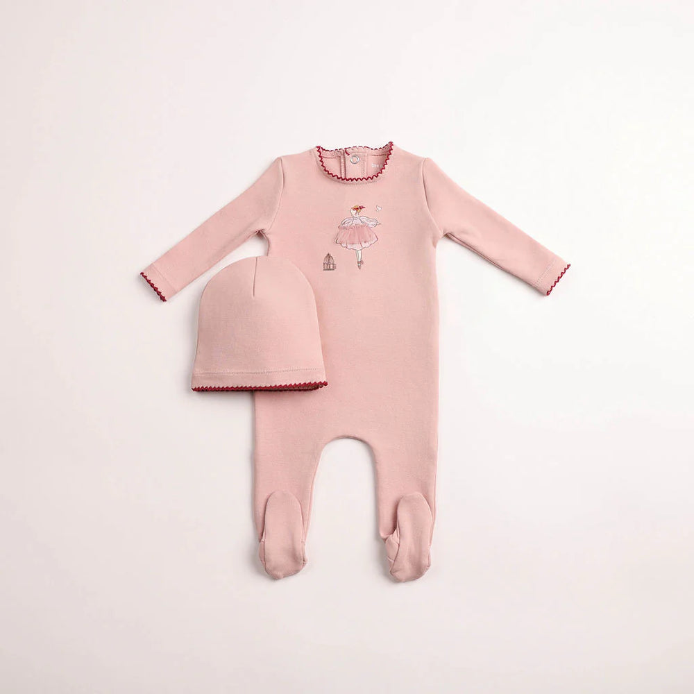 Pre-Order Bee & Dee Kids in Sketch Footie/Beanie