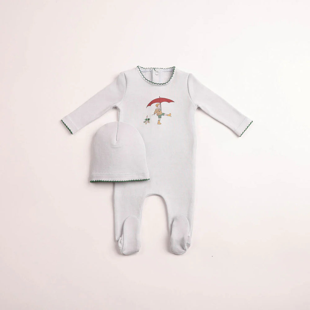 Pre-Order Bee & Dee Kids in Sketch Footie/Beanie