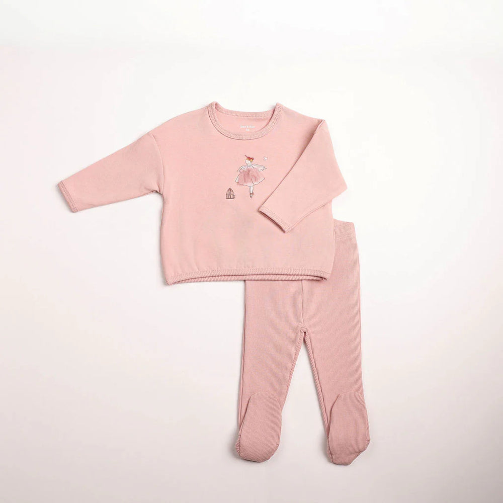 Pre-Order Bee & Dee Kids in Sketch Loungewear