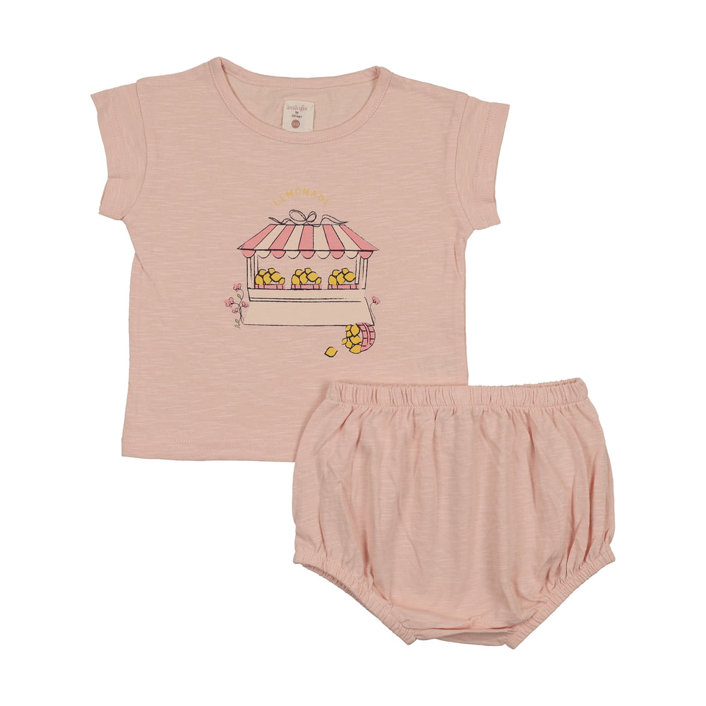 Lil Legs Girl Lemon Toddler Set