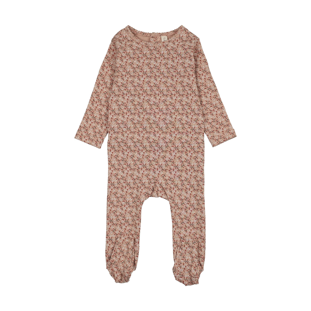 Lilette Dahlia Vines Print Footie