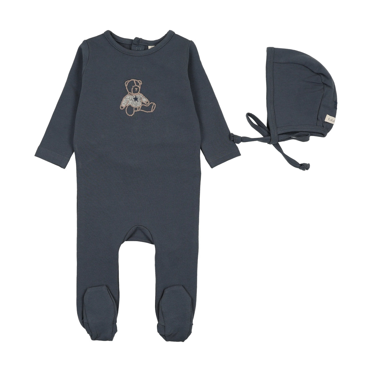 Lilette Sweet Bear Footie/Bonnet