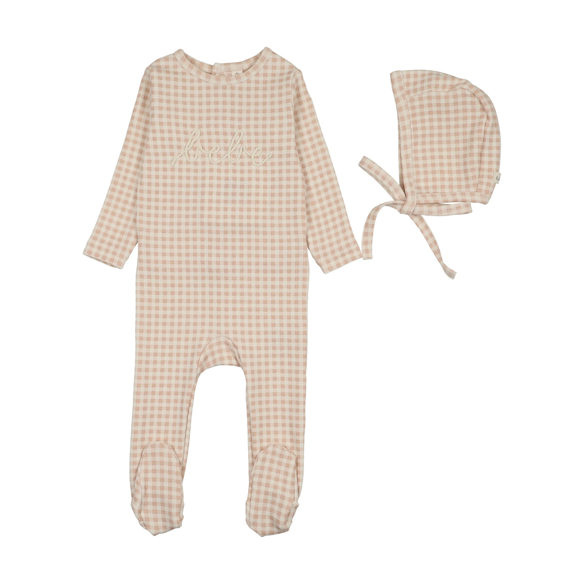 Lilette Gingham BEBE Footie/Bonnet
