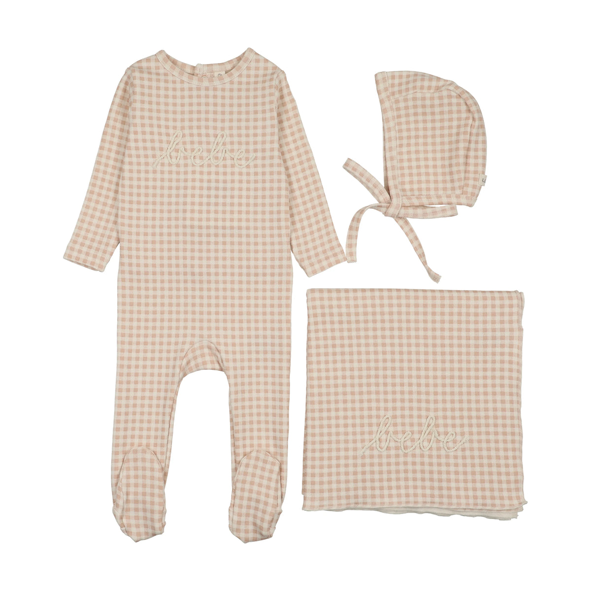 Lilette Gingham BEBE Layette Set