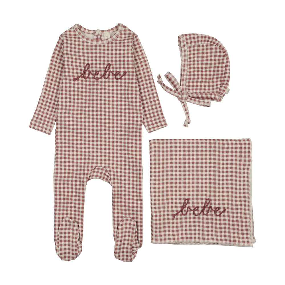 Lilette Gingham BEBE Layette Set
