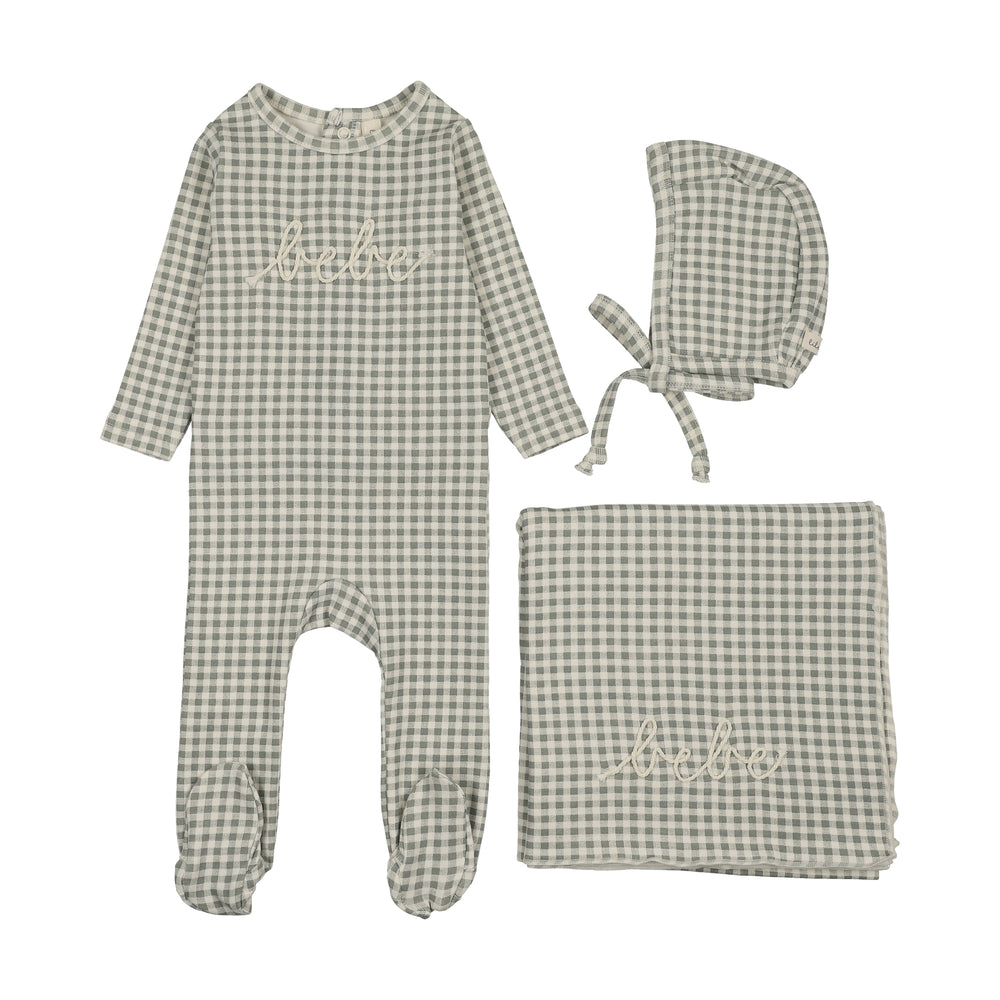 Lilette Gingham BEBE Layette Set