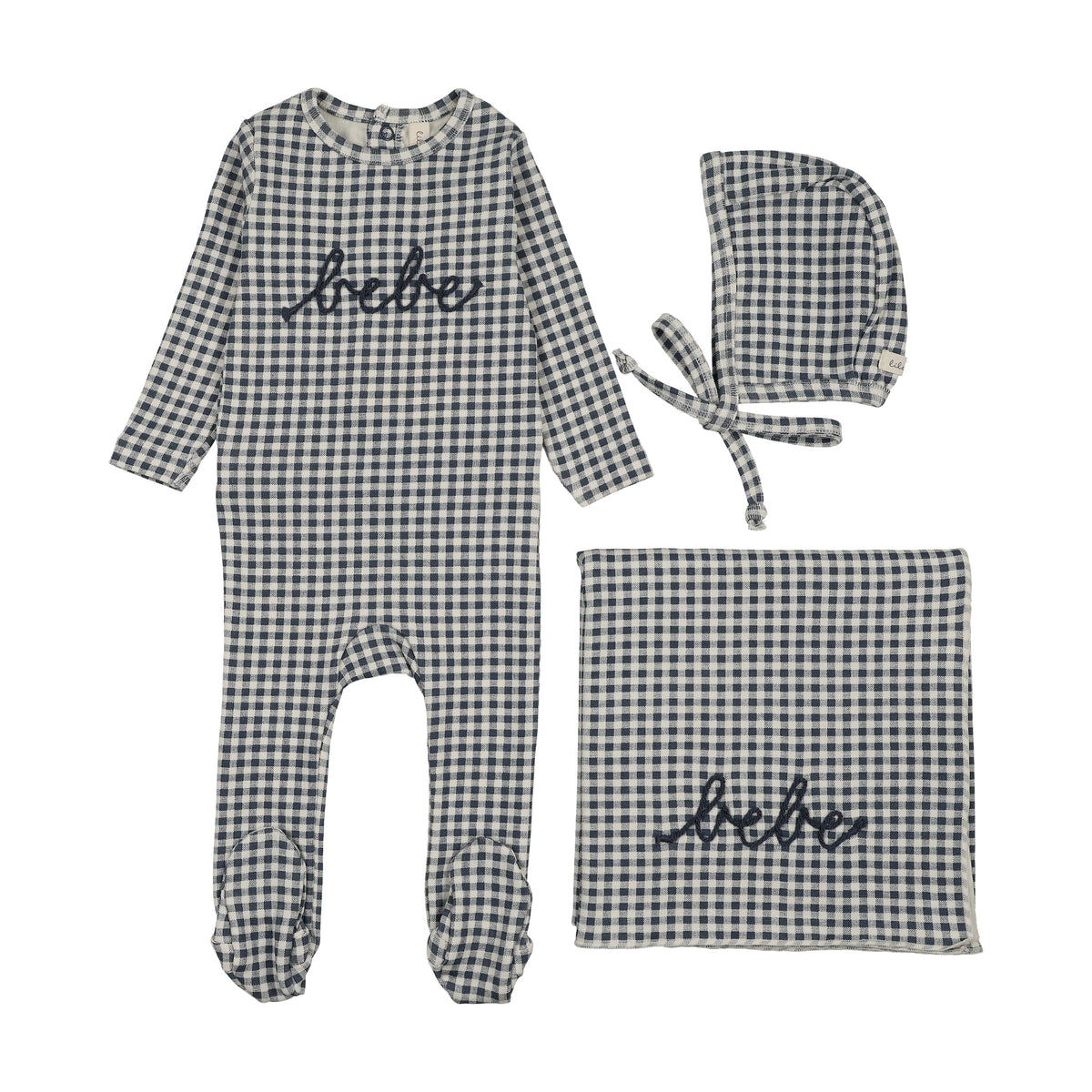 Lilette Gingham BEBE Layette Set
