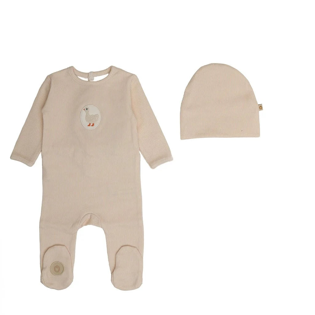 Mon Tresor Little Duckling Footie/Beanie