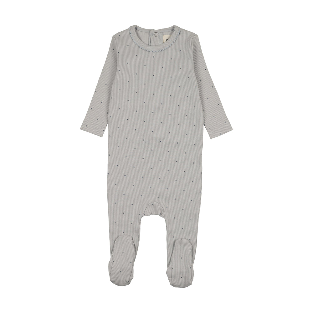 Mema Knits Polka Dot Footie