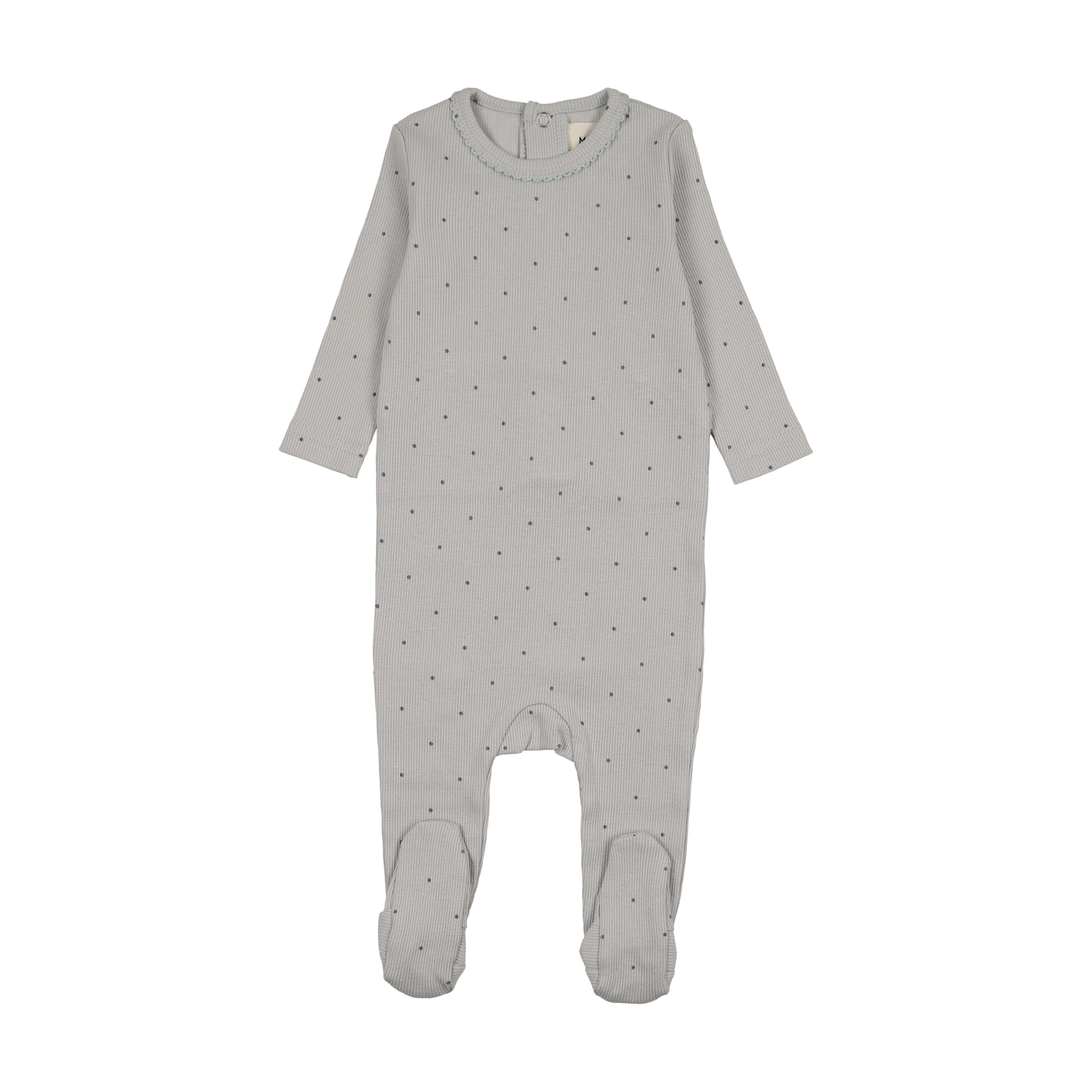 Mema Knits Polka Dot Footie
