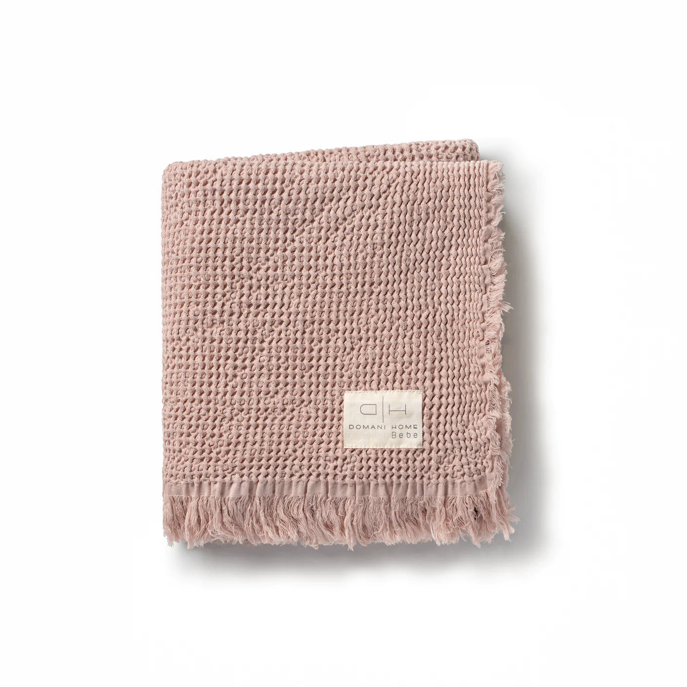 Domani Pink Waffle Muslin Blanket