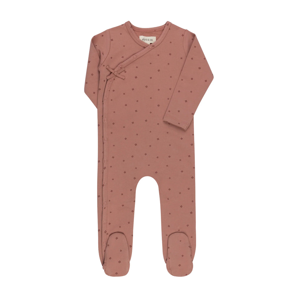 Ely's & Co Clover Print Footie