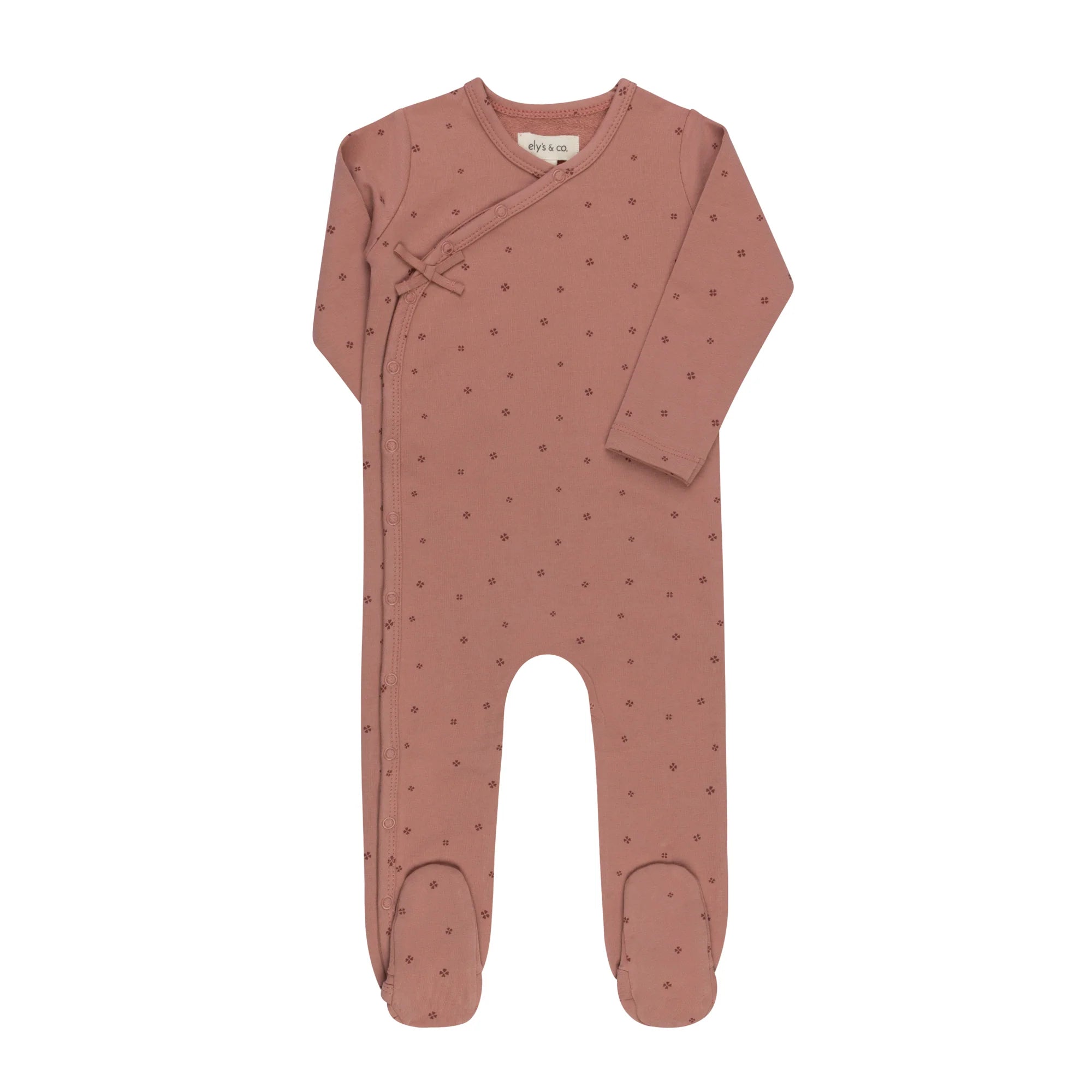 Ely's & Co Clover Print Footie