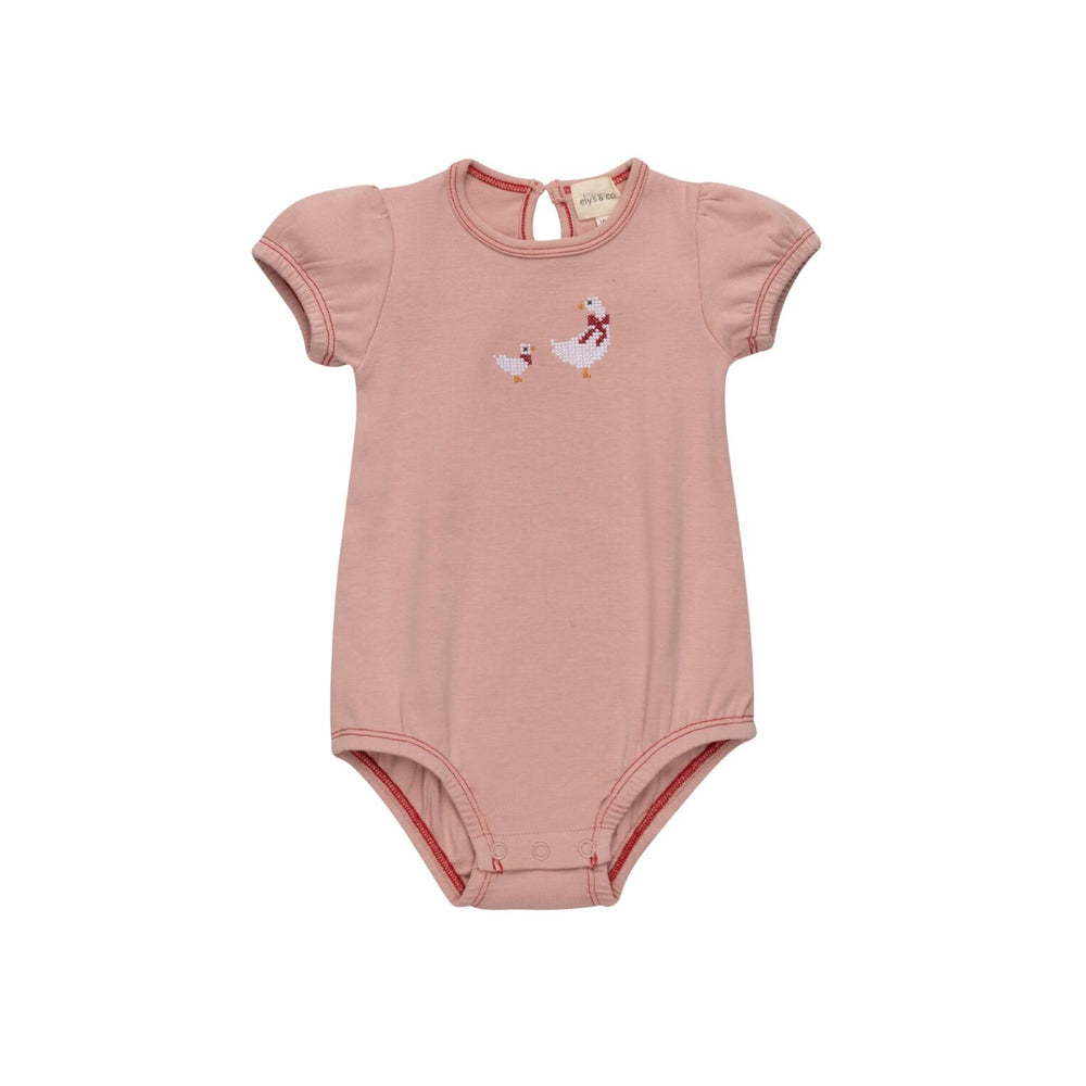 Ely's & Co Cross Stitch Duckling Romper