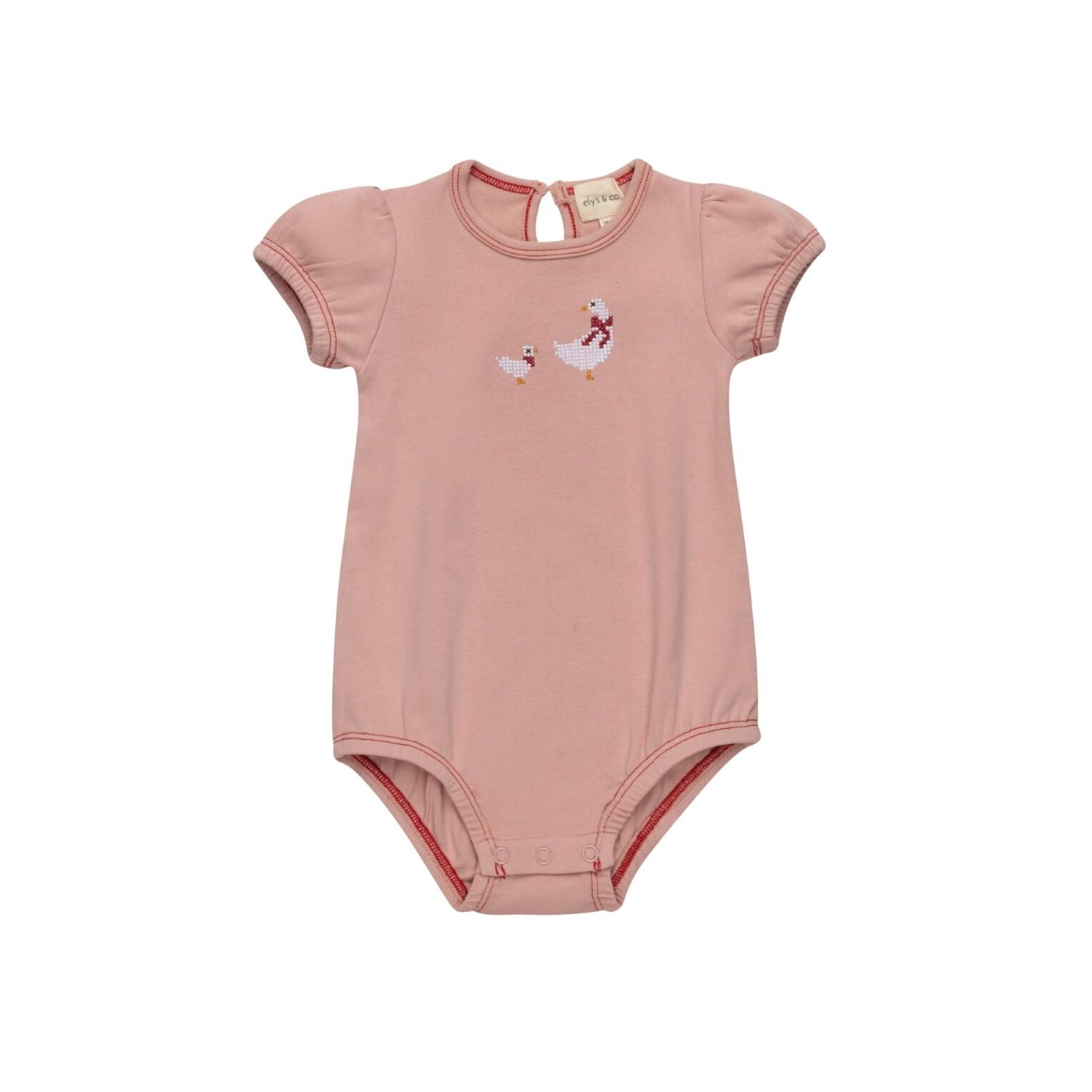 Ely's & Co Cross Stitch Duckling Romper