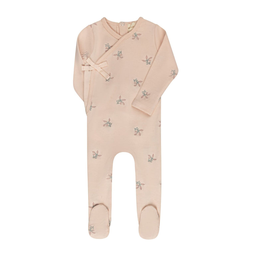 Looms Floral Embroidered Footie