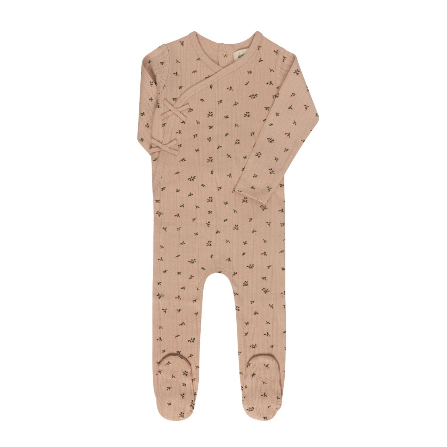 Ely's & Co Floral Pointelle Footie