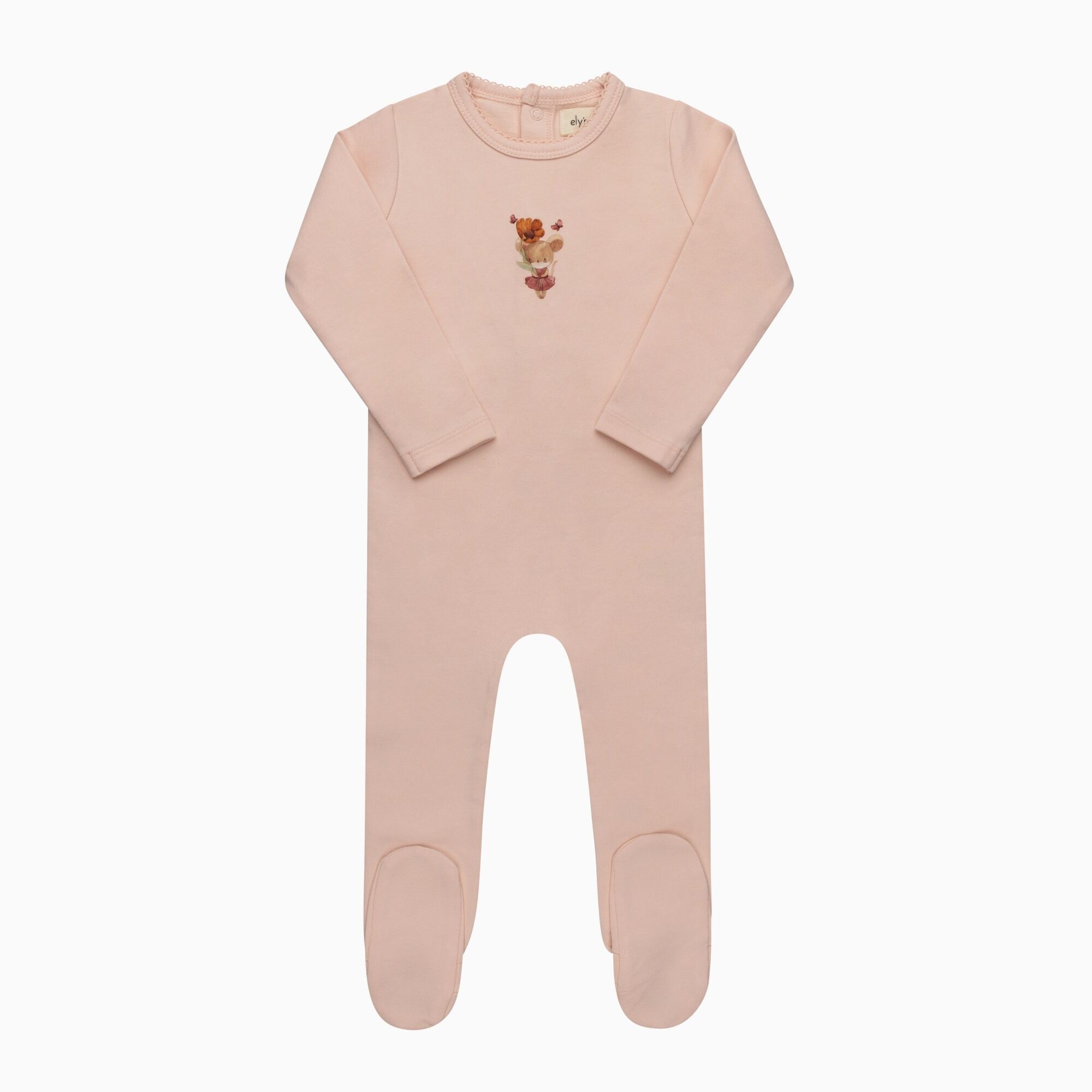 Ely's & Co French Terry Mouse Footie