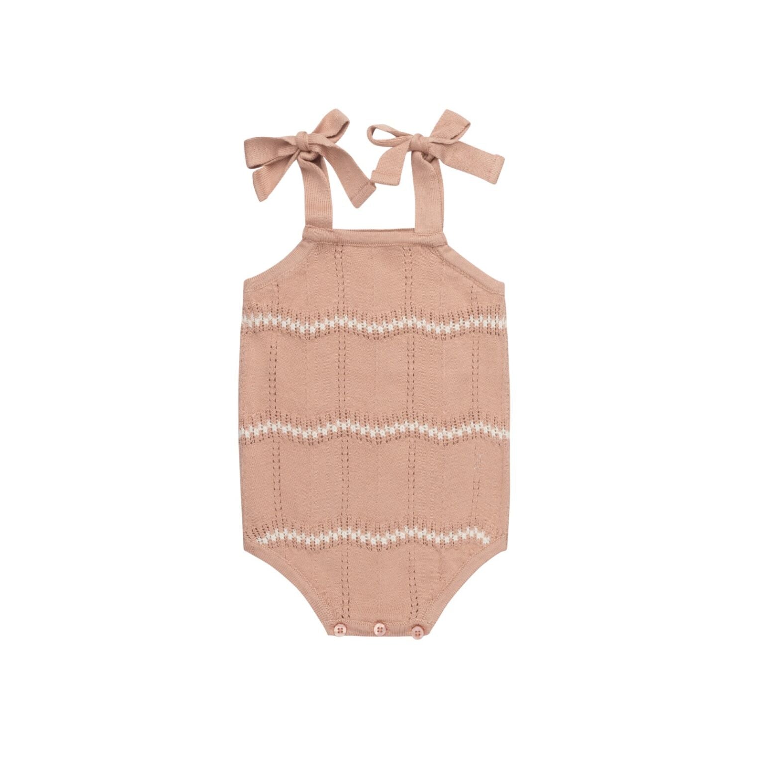 Loom Wave Knit Romper