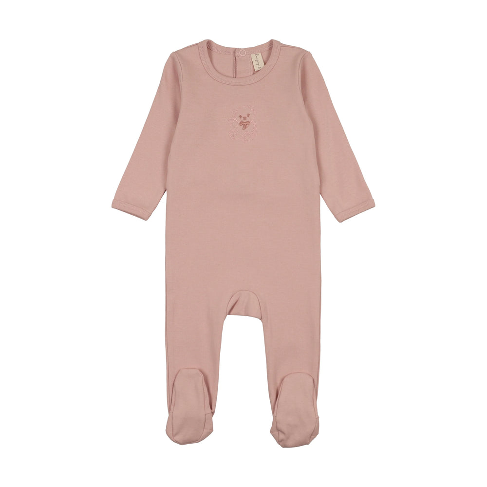 Bonjoy Embroidered Bear Footie