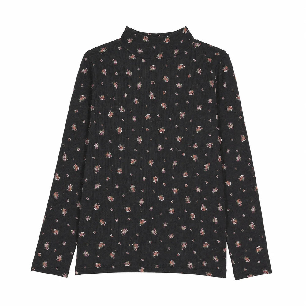 Lil Legs Printed Mockneck