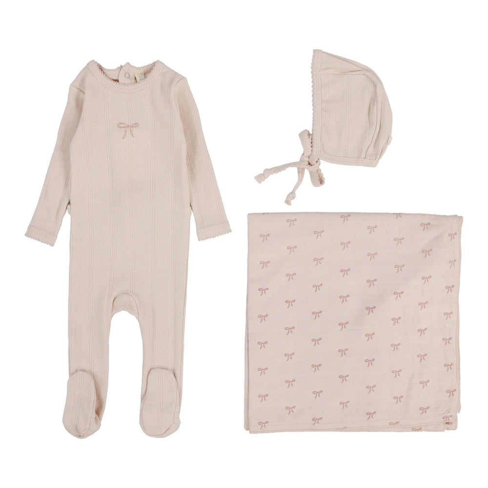 Pre-Order Lilette Pointelle Graphic Layette Set
