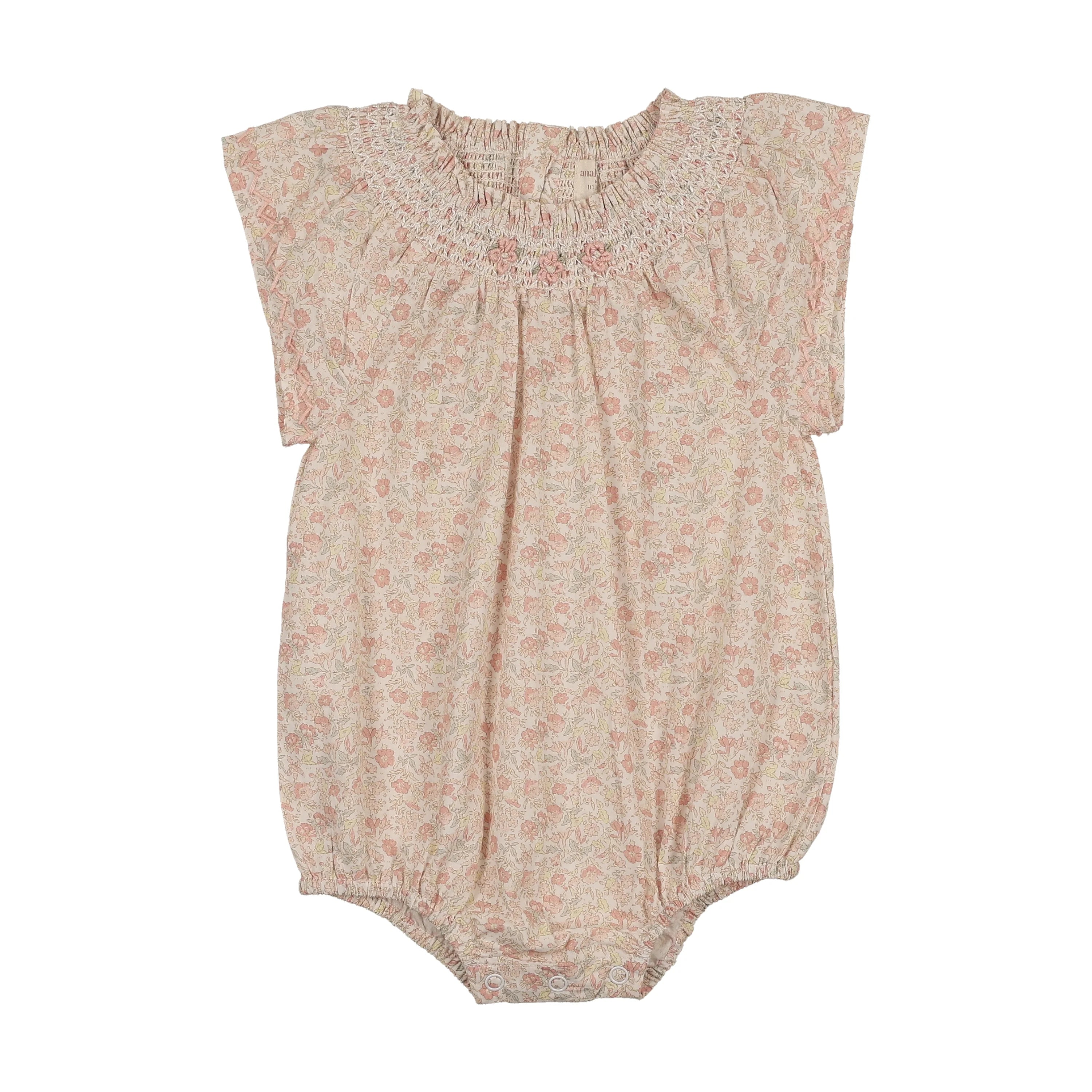 Lil Legs Sunny Blossom Flutter Romper