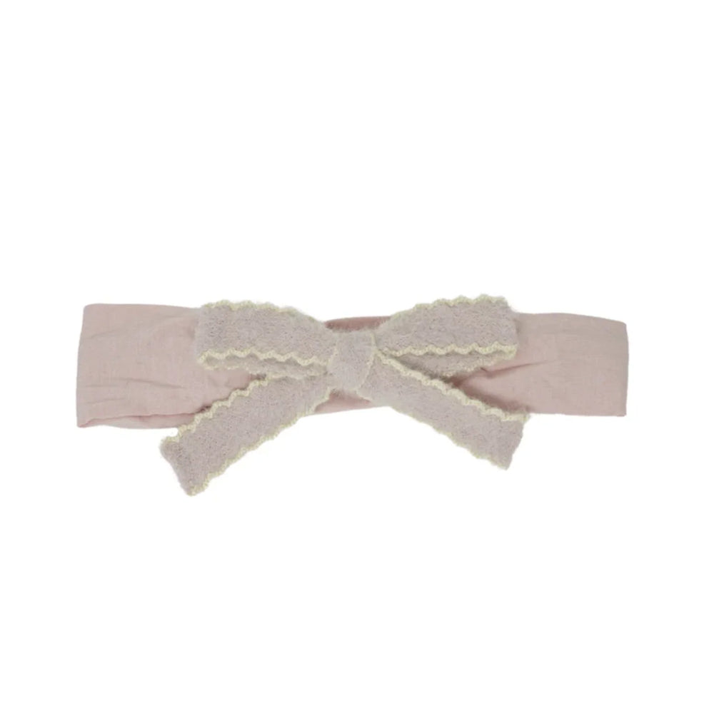 Bandeau Scallop Mohair Baby Headband