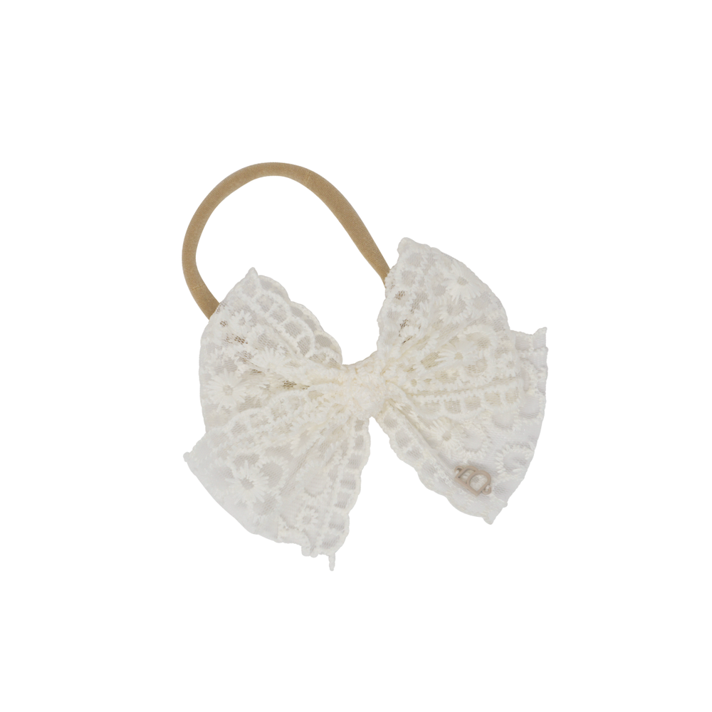 Bandeau Sheer Floral Cut Baby Nylon Band